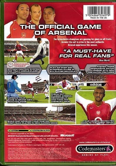 Arsenal Club Football 2005 - XBOX (B Grade) (Genbrug)